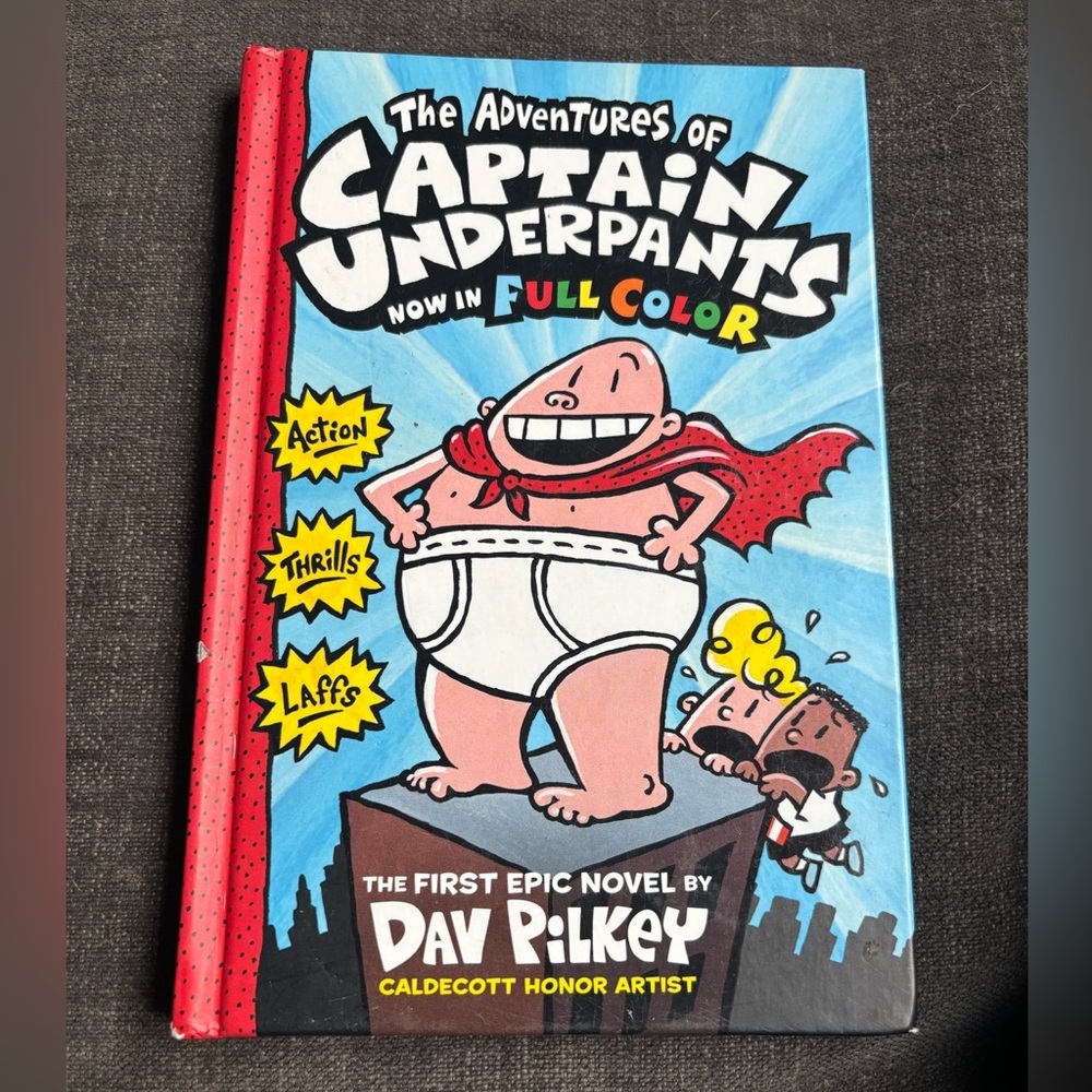 3/$20 The Adventures of Captain Underpants by Dav Pilkey hardcover Book